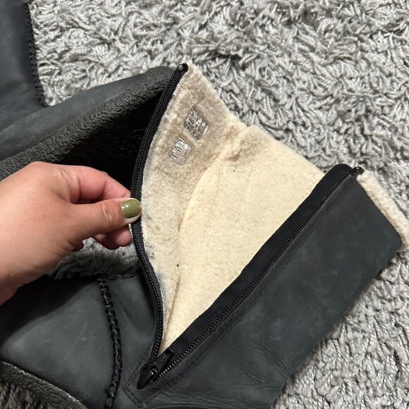 Keen Leather Fleece Lines Granola Cottage Girl Boots Size 6.5 - Picture 4 of 5